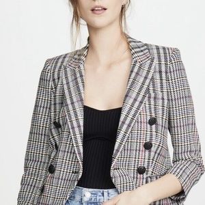 Veronica Beard Empire Tweed Plaid Dickey Jacket Blazer - NWT, size 6